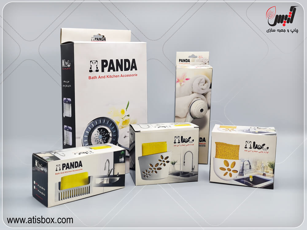 جعبه مقوایی محصولات پاندا