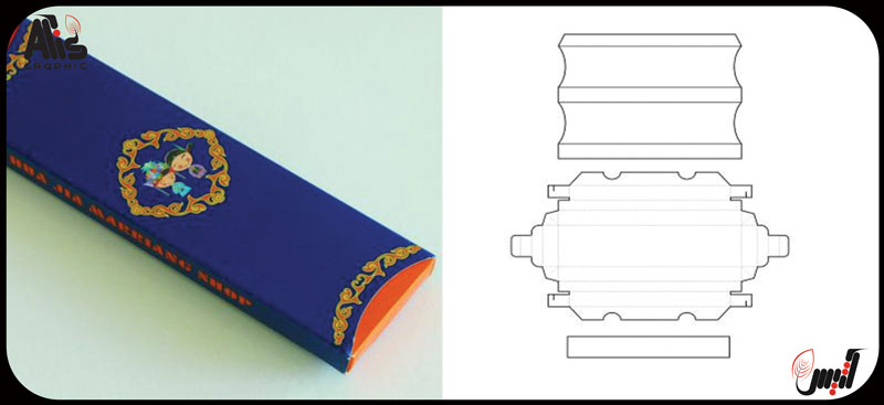 نمونه قالب جعبه کشویی مستطیل