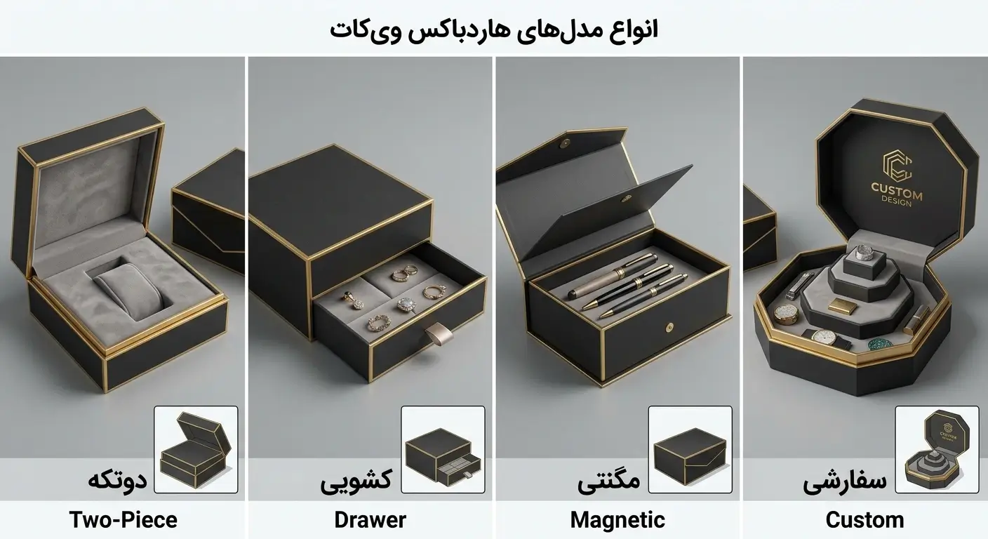 انواع جعبه هاردباکس وی کات