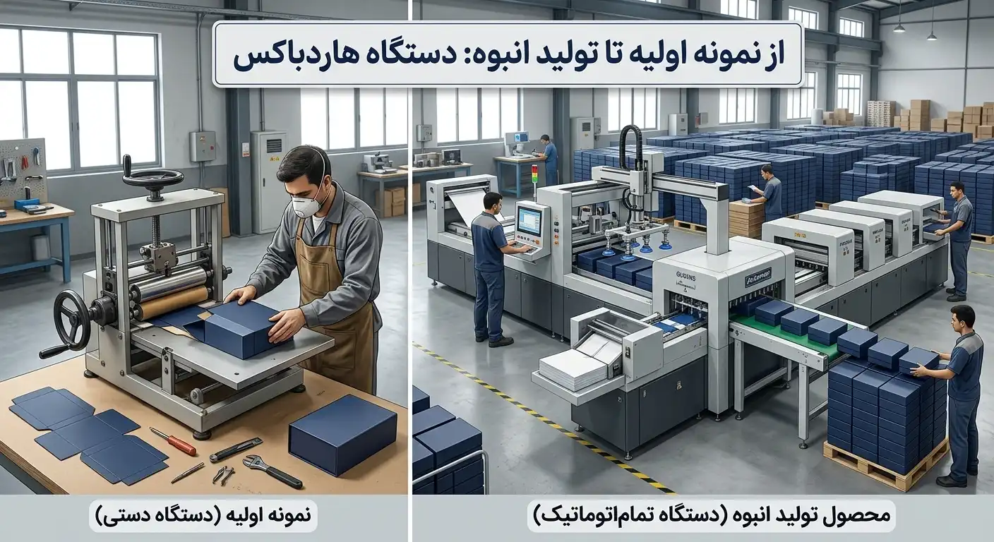 ظرفیت خط تولید هاردباکس