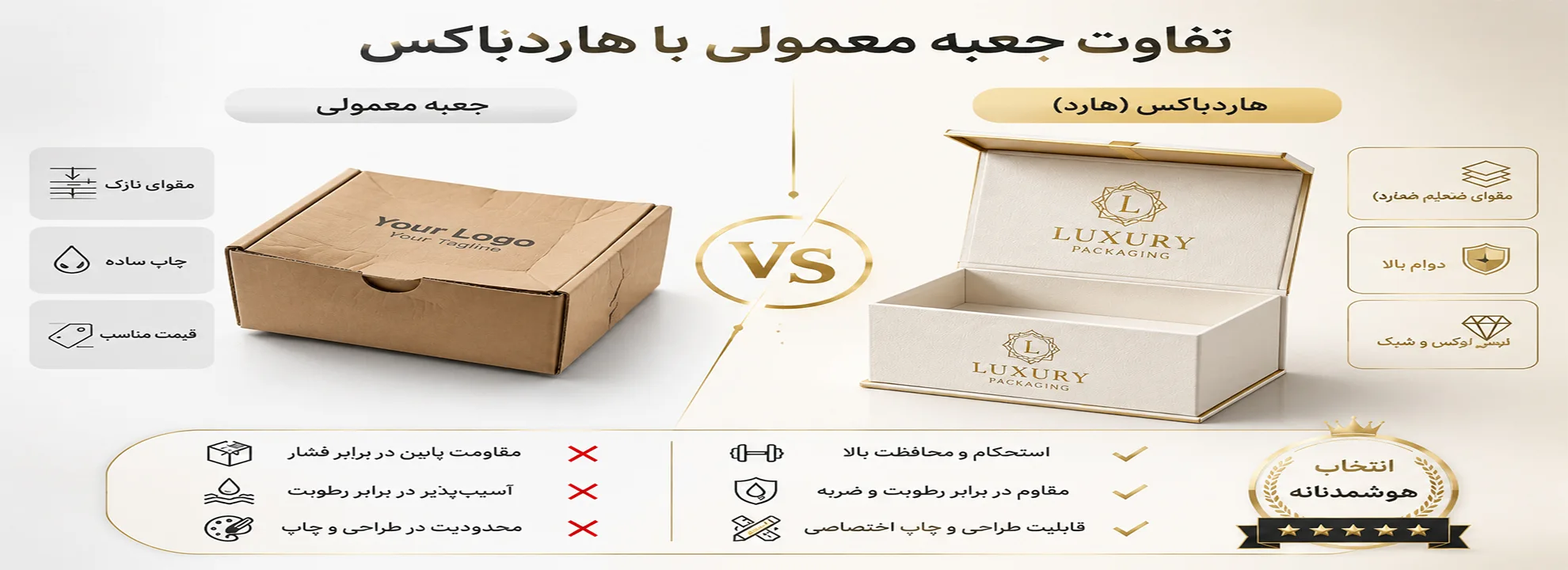 تفاوت جعبه معمولی و هاردباکس